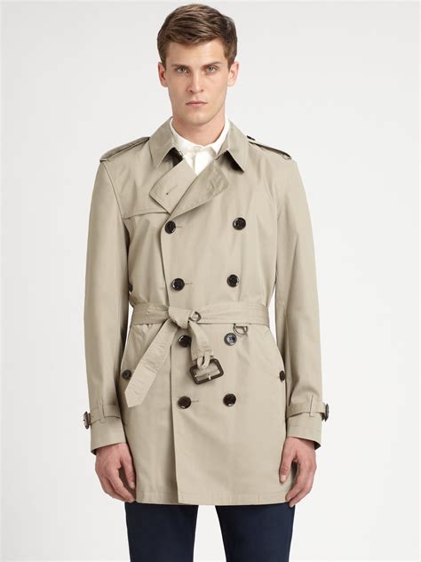 burberry brit double breasted trench mens coat|burberry brit trench coat women's.